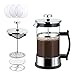 ZOEON 5 tazas (0.6 litro / 600 ml) Cafetera Francesa Espresso y Tetera Con Triple Filtro Émbolo French Press de Acero Inoxidable (600ML)
