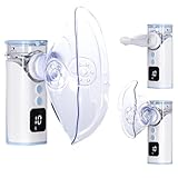 HITHINKMED Inhalationsgerät kinder, Wiederaufladbarer Inhalator mit Countdown-Timer und Automatischer Reinigungsfunktion, Inhaliergeräte für Erwachsene Für den Heim- und Reisegebrauch (Cerulean)
