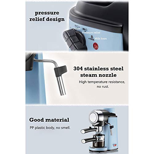 AMLILY Kaffeemaschine - Home Kleine Italienische Halbautomatische Mini-Kaffeekanne Dampfschaummaschine, Geeignet Für… – Bild 4