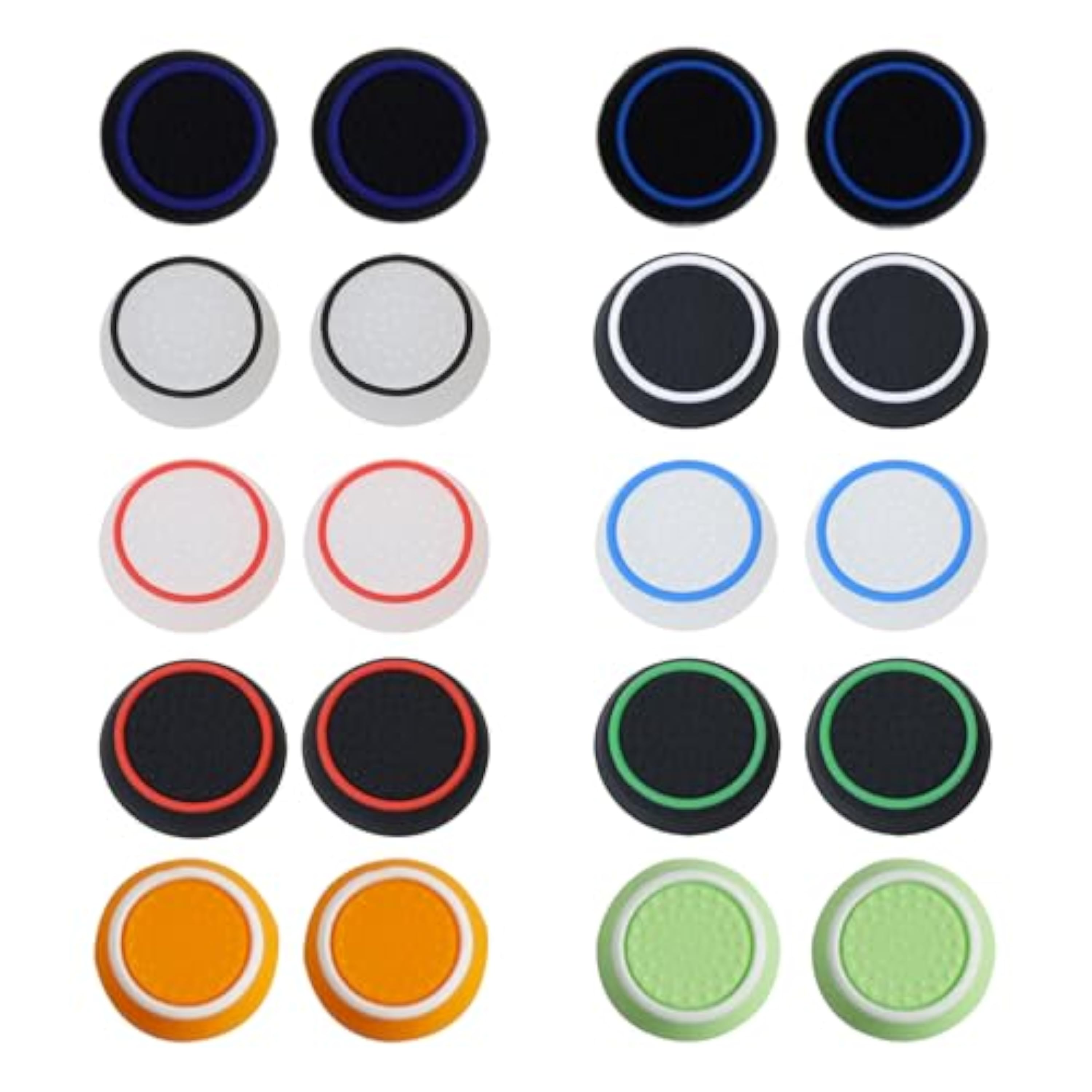 20 Piezas Tapas Gomas Joysticks para PS5/PS4/PS3,PS5 Controller Sticks Taps,Silicona Caps para Switch Mando Pro,Thumb Grips Caps para Xbox One Series X/S PS4 PS5 Controller Accesorios,Joystick Sticks