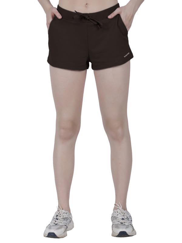 Image of Women Relax Fit Lounge Shorts PC Looper Fabric