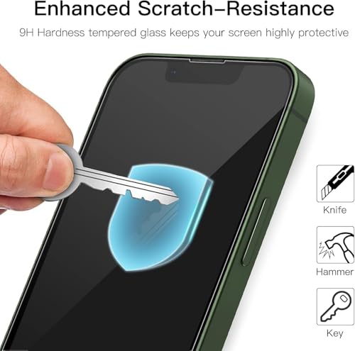 Image of IQShield Screen Protector Tempered Glass Guard for iPhone 13 Mini - 9H Hardness, HD Clear, Case Friendly [1 Pack]