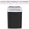 Frigidaire EFIC123-SSBLACK Compact Countertop Ice Maker, 26lbs of Ice per Day, Black Stainless