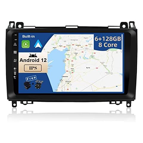 JOYX - [6G+128G] - Android 11 Car Stereo For Benz W169 W245 B160 B170 B180 B200 W639 Vito Viano W906 Sprinter - Wireless Carplay/Android Auto - Camera & MIC - IPS 9 Inch 2 Din - DSP SWC DAB 360-Camer Cover
