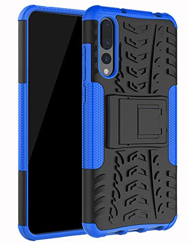 Yiakeng Huawei P20 Pro Case Shockproof Slim Drop Full Body Protection With Kickstand For Huawei P20 Pro (Blue)