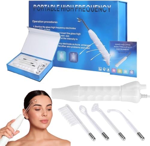 Aparelho Estética Alta Frequência Portátil Facial E Capilar Com 4...
