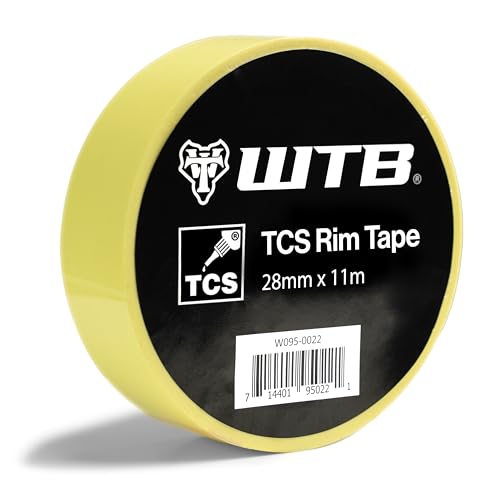 WTB Tubeless Bicycle Rim Tape (28mm x 11m) Easy Tubeless Setup & Airtight Seal, Compatible with All Tubeless Rims