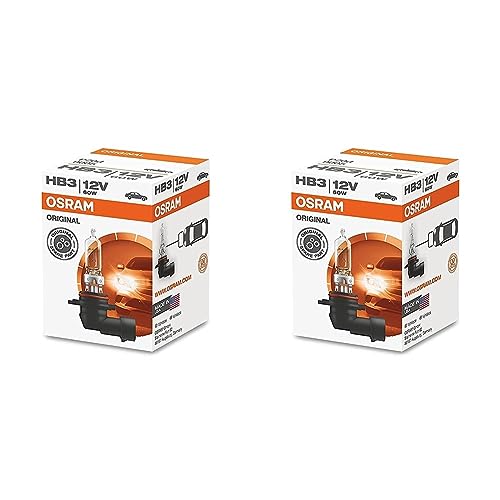 OSRAM Original 12V HB3 Lampada alogena per proiettori 9005 - Confezione singola (Confezione da 2)
