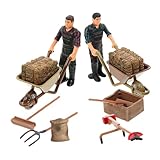 Figurines de scène de ferme - ces jouets miniatures en plastique sont légers et résistants, parfaits pour surprendre vos proches et vos amis. idéales pour les loisirs créatifs