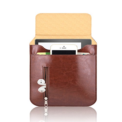 ACdream All-New Kindle Oasis 2017 Sleeve, Protective Leather Tablet eReader Case Bag for 7 Inch Kindle Oasis 2017(Support iPhone, Credit Cards, Earphone to Put in) - Brown