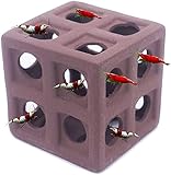 Acuario Cueva Cerámica Decoración para Cíclidos de Camarones Amano con Escondite de Peces y Cría