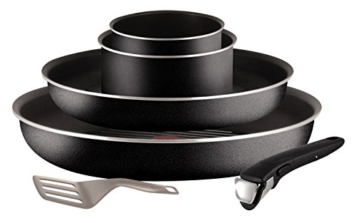 Tefal L2009402 Ingenio Essential Set de Poêles/Casseroles Aluminium Noir 33 x 33 x 16 cm