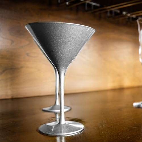 Stölzle Lausitz Elements Cocktailgläser Silber Kristallglas 240 ml, 6er-Set – Ansicht 5