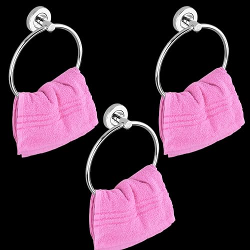 Image of Stainless Steel Towel Ring for Bathroom, Napkin Ring for Wash Basin, Towel Holder, Napkin Holder, Towel Hanger, Bathroom Aessories (Round Shape) Set-3
