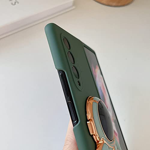 Coque Samsung Galaxy Z Fold 4 5G rigide noire avec bague support - 5