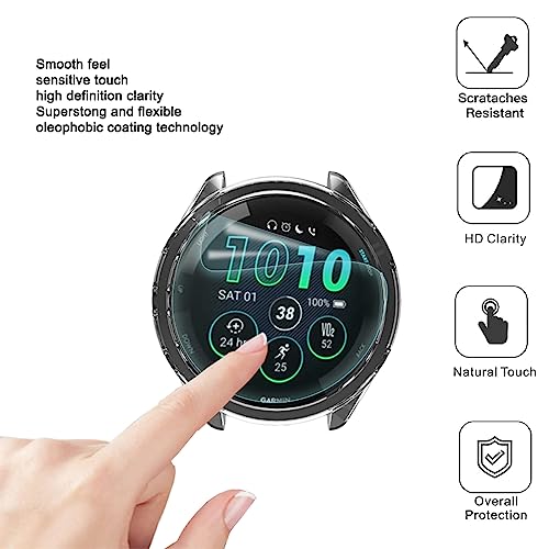 Protection d'écran Garmin Forerunner 265S coque sport noir transparent - 5