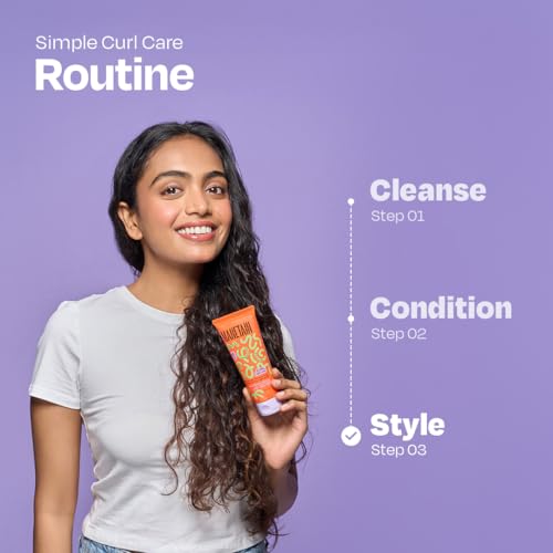 Image of MANETAIN Curl Cream 50ml for Curly & Wavy Hair | Frizz Control, Soft Hold & Moisturizing Styling Cream | Enhances Natural Curls, Reduces Frizz | Sulfate-Free, Paraben-Free, Vegan Hair Care