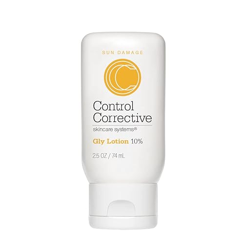 CONTROL CORRECTIVE Gly Lotion 10%, 2.5 onzas, un hidratante facial exfoliante para ayudar a reducir las manchas secas ásperas, suavizar las arrugas