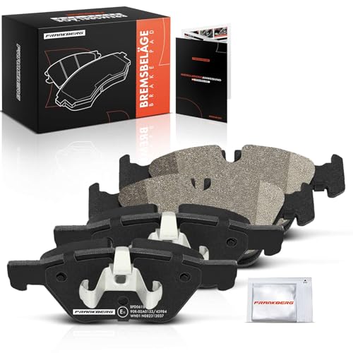 Frankberg Brake Pad Set incl. 4x Pads Front Compatible with 1 Series E81 1 Series E87 1 Series Cabriolet E88 1 Series Coupe E82 Replace# 34112288857,34112288856