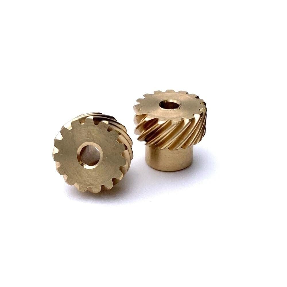1.5 Module 13 Teeth Right Handed Helical Gear 1.5M 13T 45 Degree Staggered Helical Gear M6 Screw Spiral Mechanical(Bore 10mm Keyway 4x1.8mm)