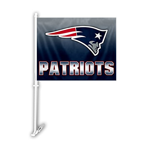 Fremont Die NFL New England Patriots Car Flag, 11" x 14", 11" x 14", Team Colors