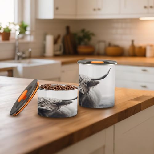 Contenedor hermético de café de acero inoxidable Blueangle 900 ml miniatura 6