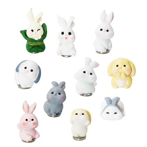 Imanes de Refrigerador Conejo de Resina Pack 10 miniatura 1