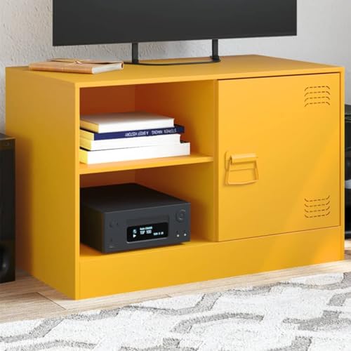 Genérico Mueble para TV de Acero Amarillo