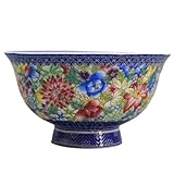 Taille : 11,7 x 6,5 cm WUSHADEHANS Bol en céramique Bols Chinois Bol en Porcelaine de Style Palais Ancien Chinois 11,7 cm à Motifs de Fleurs en Porcelaine Décoration de la Maison