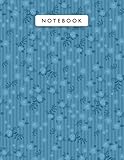  Notebook Star Command Blue Color Small Vintage Rose Flowers Mini Lines Patterns Cover Lined Journal: Planning, Monthly, 21.59 x 27.94 cm, Wedding, ... x 11 inch, A4, Work List, 110 Pages, College