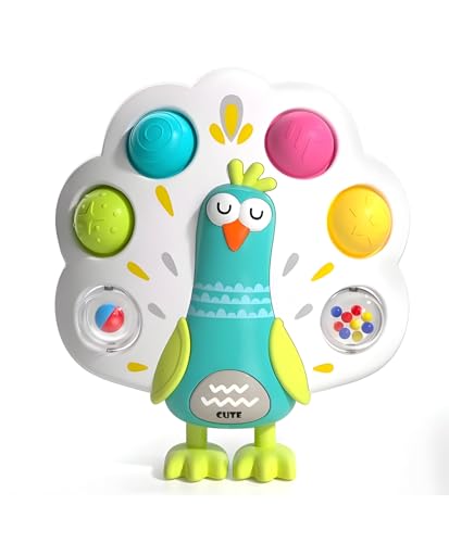 Image of Toddler Busy Cube with Press Buttons | Early Educational Sensory Toy for Finger Training & Decompression Play | Soft Sound Activity Toy for Babies - Pack of 1 (White)