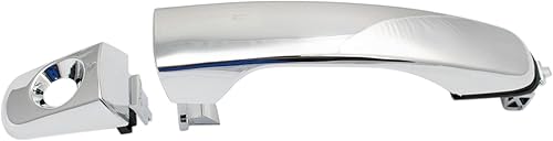 Miniatura 451 de TRQ Manija de la puerta exterior trasera izquierda del lado del conductor negra compatible con Honda Civic 2001-2005