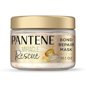 Pantene Miracle Rescue Hair Mask, Intensive Bond Repair with Melting Pro-V Pearls, Melts Away Damage, Builds Bonds, Strengthens Against Damage, Deep Conditioning for Dry Damaged Hair, 10.1 fl oz