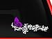 Flower and Butterfly, beautiful nature Decal Stickers Car Window Truck laptop macbook Vinyl 6