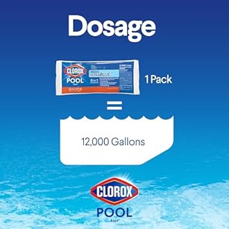 Clorox® Pool&Spa™ Shock XTRABLUE® Plus, Kills Bacteria & Algae in Swimming Pools, Swim-Ready in 15 Minutes, (6-Pack)