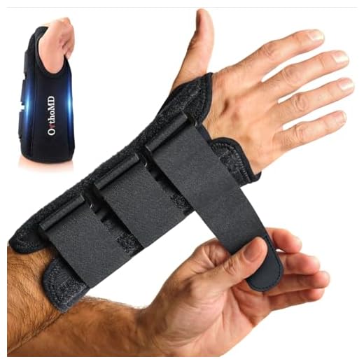 Carpal Tunnel Wrist Brace – Orthopedic Hand Surgeon Designed Wrist Splint for Sleeping & Daytime Support – Rigid Stabilizer (NOT a Soft Sleeve) for Tendonitis, Arthritis & Wrist Pain – OrthoMD (RIGHT Wrist, Medium)