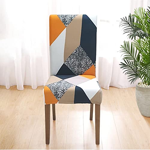 Image of SPRINGRICO Chair Covers for Dining Room Set of 2, Stretch Dining Chair Cover, Washable Spandex Kitchen Parsons Chair Slipcovers, Removable Seat Protector for Home or Party (2 Pack, Malibu)