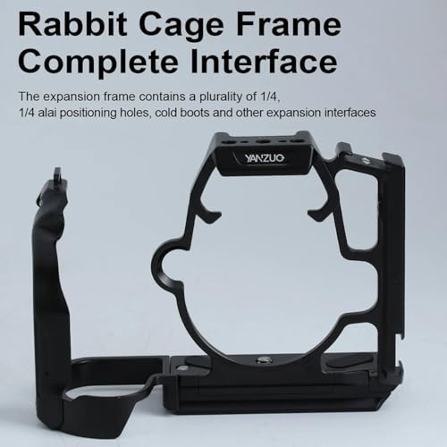 Image of Aluminum Alloy Camera Protection Cage Rig Stabilizer Frame for LUMIX GH6 / GH7 Camera (Titanium)