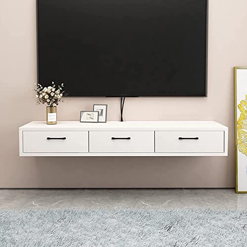 Soporte flotante para TV de pared con estante