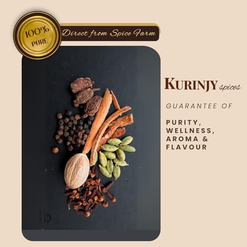 Image of Kurinjy Chole Masala- Whole Spices Mix | Cardamom Cinnamon Clove Peppercorn Kali Elaichi Jaifal | Pure Natural Essential Oil filled Kerala Spices | Crafted for Flavourful Curries, 50g x 1 pack