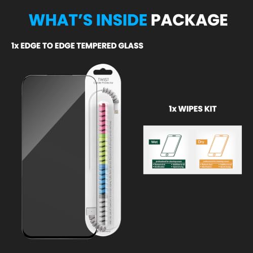 Image of FIRST MART Tempered Glass for Realme Narzo 100x, 9H 0.3 mm Full-Glue Screen Protector with Cable Protector, HD Clear, 3D Edge-to-Edge, Case-Friendly, Black, Pack of 1