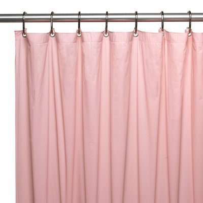 Heavy Duty Magnetized Shower Curtain Liner Pink #TOP1