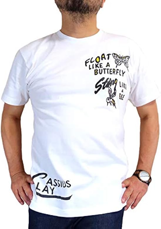 Amazon | モハメド・アリ 蝶のように舞い蜂のように刺す Tシャツ 