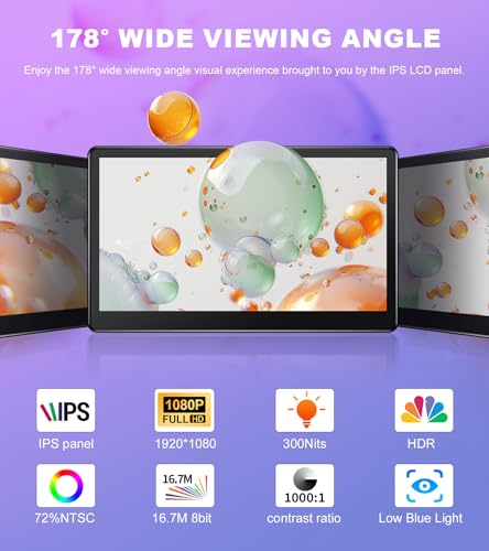 Image of 15.6 inch Portable Touchscreen Monitor FHD 1920x1080 IPS Display HDMI VGA VESA