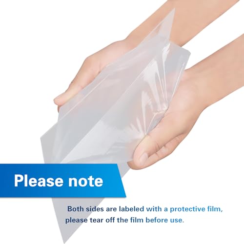 Image of 5 Pack 8.27 inch x 11.69 inch Clear Acrylic Sheet 0.08 inch /2mm Thick, A4 Clear Plexiglass Sheet, Plastic Plexiglass 21x29.7cm, Acrylic Board for Wall Crafts Glass Picture Frame DIY Projects Signs and Painting