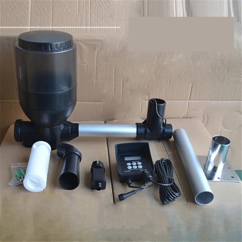 Alimentador automático de peces para acuario y estanque Koi, 5,5 L de alta capacidad, sistema de alimentación eficiente para peceras