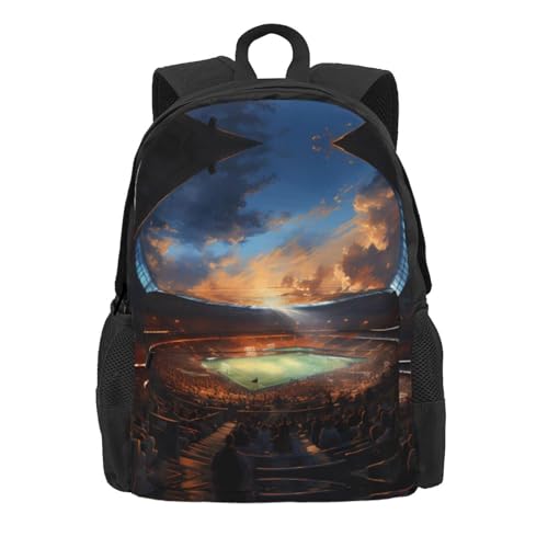 Wonderful Soccer Game Large Capacity Travel Backpack - Polyester Backpack,Multi-Functional Storage Bag2