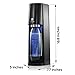 SodaStream E-TERRA Sparkling Water Maker (Black) with CO2 and Carbonating Bottle