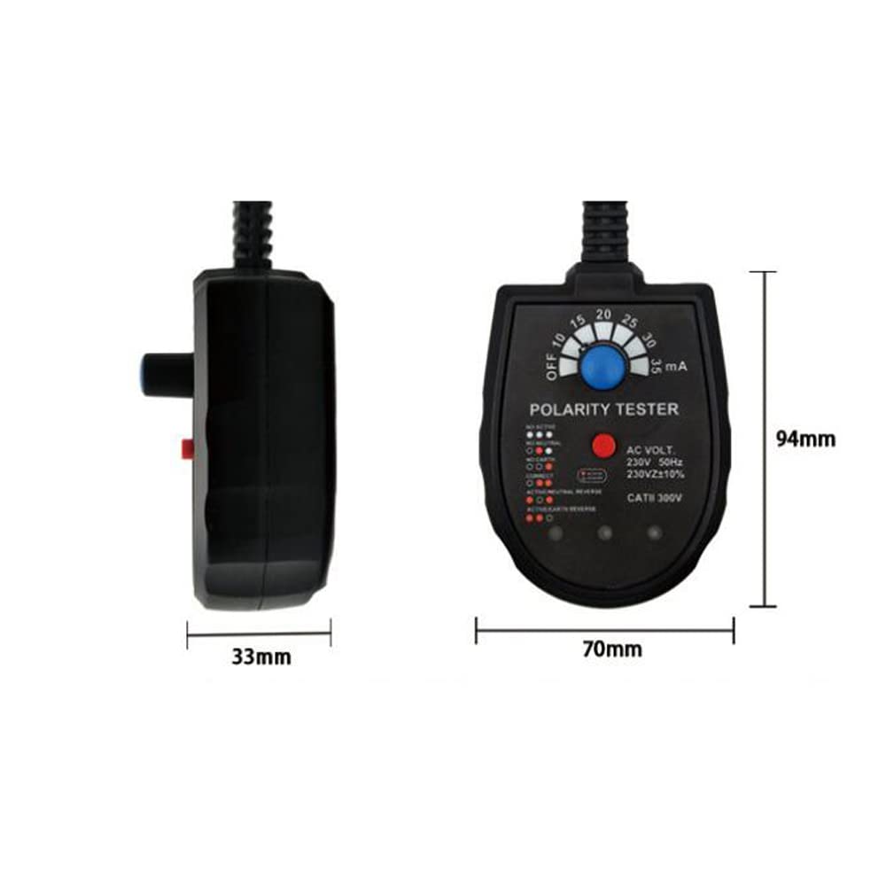 210V~250V Socket Phase Detector Multifunctional Three-Phase Circuit Socket Circuit Leakage Detector