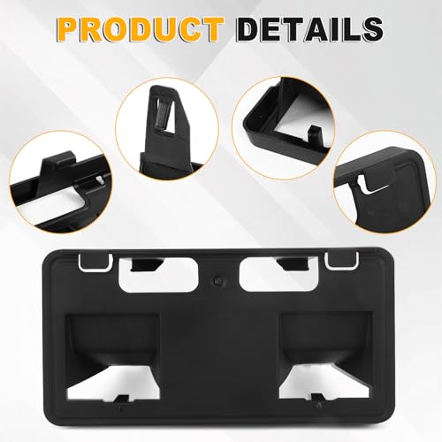 Front License Plate Frame Compatible with 2023-2026 Ford F250 F350 F450 Super Duty, Front Bumper License Plate Bracket Tag Mount for Ford F-Series Super Duty, Replace # PC3Z-17A385-BB by bumxca - Image 4